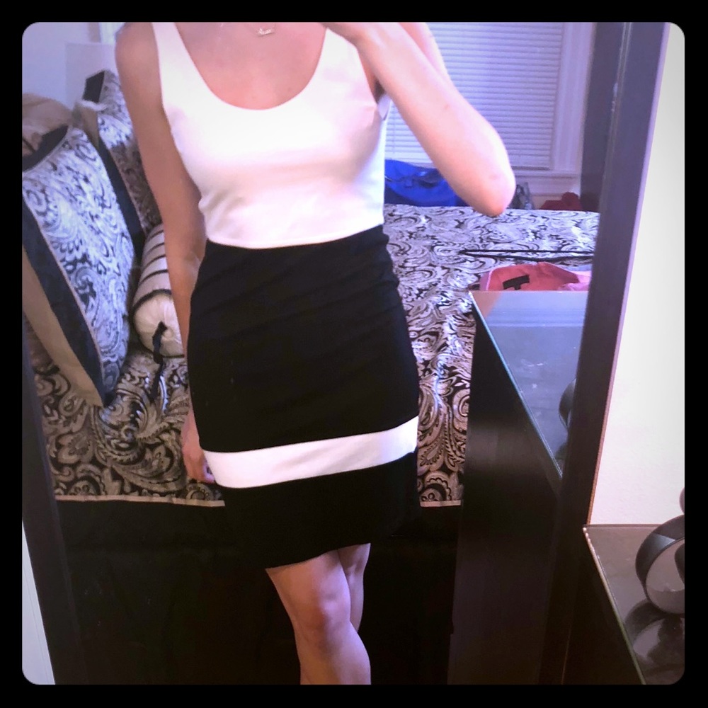 Alice and Olivia color block dress